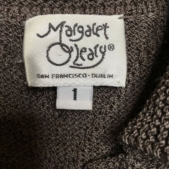 MARGARET O’LEARY Wool Knit Set Gray Cardigan Skirt Size 1 (US S) Minimalist - Picture 3 of 10